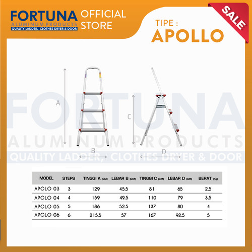 Tangga Lipat Fortuna Apollo AP 03