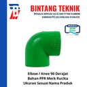 Elbow / Knee PPR 6" inch (160 mm) Rucika 90 Derajat