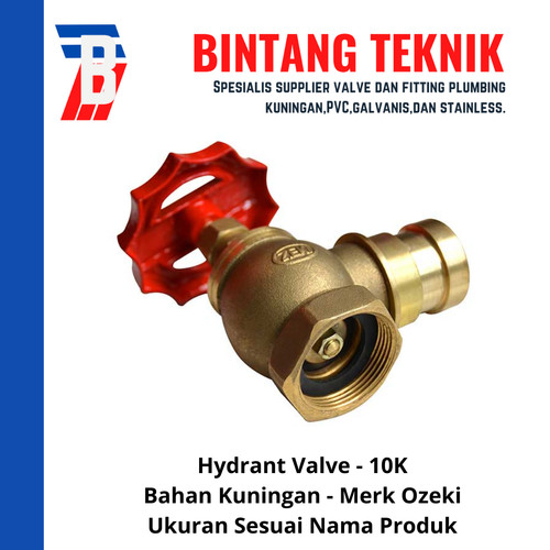 Hydrant Valve 2 1/2" Kuningan Ozeki 10K