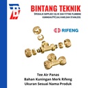 Tee Air Panas 3/4" (1620) Kuningan Rifeng