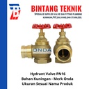 Hydrant Valve 1 1/2" Kuningan Onda PN16