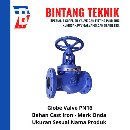 Globe Valve 1" inch Cast Iron Onda PN16