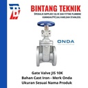 Gate Valve 12" inch Cast Iron Onda JIS 10K