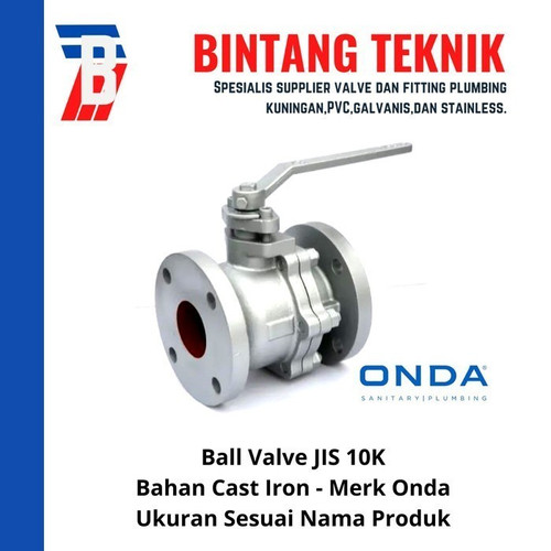 Ball Valve 6" inch Cast Iron JIS 10K Onda