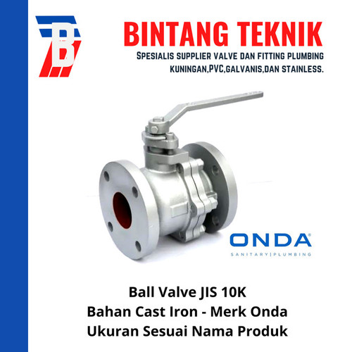 Ball Valve 2 1/2" inch Cast Iron JIS 10K Onda