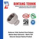 Reducer Vlok Sok 1" x 3/4" Besi Galvanis TSP