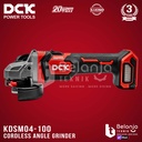 Mesin Gerinda Tangan Baterai DCK KDSM04-100 Z Angle Grinder Cordless 4 Inch Unit Only KDSM04-100Z KDSM 04-100