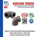 Elbow / Knee 3/4" inch Besi Hitam TSP 90 Derajat