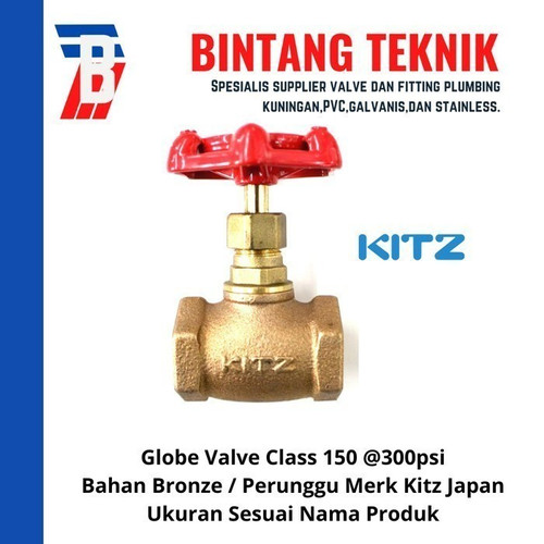 Globe Valve 3" inch Bronze Kitz Class #150