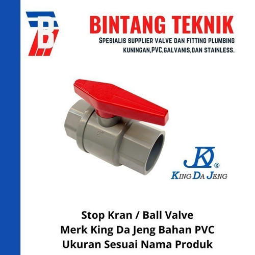 Ball Valve / Stop Kran 4" inch PVC KDJ