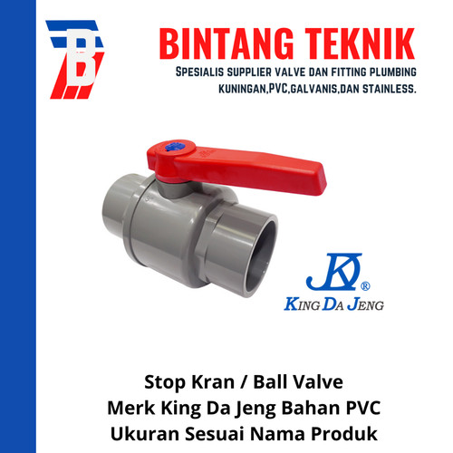 Ball Valve / Stop Kran 1/2" inch PVC KDJ