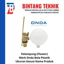 Pelampung Onda 1" Bola Plastik