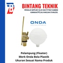 Pelampung Onda 1/2" Bola Plastik