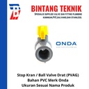 Stop Kran / Ball Valve PVC 2" inch Onda PVAG (Drat)