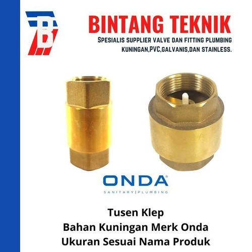 Tusen Klep 4" inch Kuningan Onda