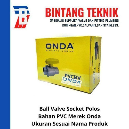 Ball Valve / Stop Kran 6" inch PVC Onda