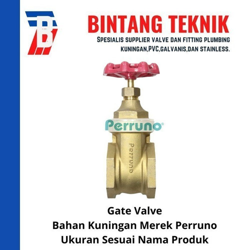 Gate Valve 4" inch Kuningan Perruno