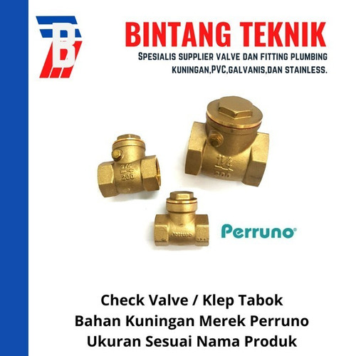 Check Valve 1 1/2" inch Kuningan Perruno