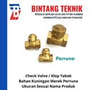 Check Valve 1 1/4" inch Kuningan Perruno