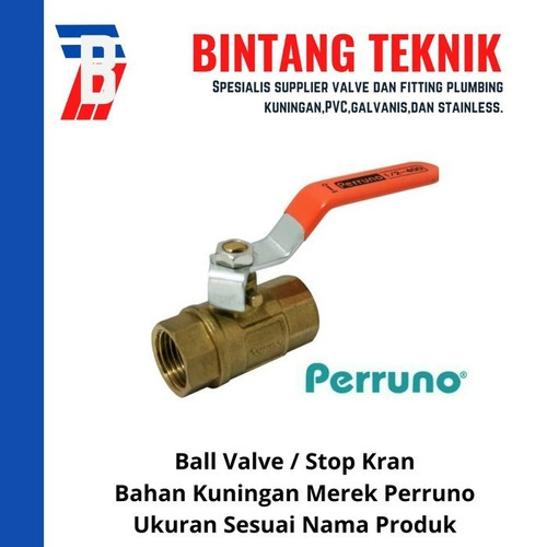 Ball Valve 2" inch Kuningan Perruno