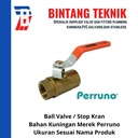 Ball Valve 2" inch Kuningan Perruno