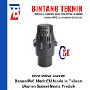 Foot Valve PVC 4" inch CM Socket