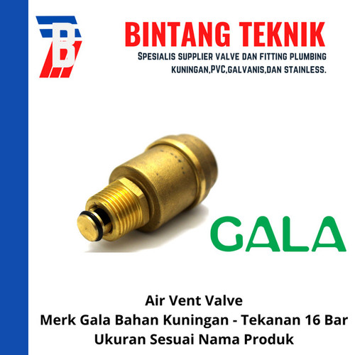 Air Vent Valve 1" inch Kuningan merk Gala