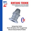 Swing Foot Valve PVC 4" inch CM Taiwan - Flange