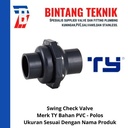 Swing Check Valve / Kleb Tabok PVC 3" inch Merk TY