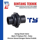 Swing Check Valve / Kleb Tabok PVC 2 1/2" inch Merk TY