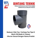 Tee / Vlok Tee 12" x 10" PVC D Merk CM Taiwan