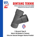 Y Branch 8" inch PVC D Merk CM Taiwan