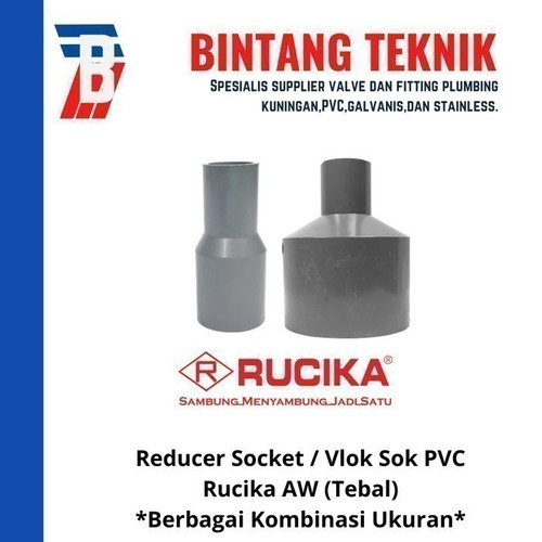 Reducer Sok / Vlok Sok 3" X 2 1/2" PVC Rucika AW