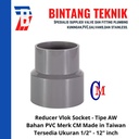 Reducer Sok / Vlok Sok 12" x 10" PVC AW Merk CM Taiwan