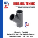 Y Branch 10" inch PVC AW Merk CM Taiwan