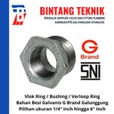 Vlok Ring (Bushing) 3" x 1/2" Besi Galvanis G Brand Galunggung