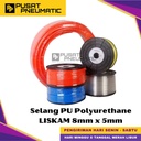 Selang Pu (PolyUrethane) LISKAM OD 8 x ID 5 Pneumatic (1 Roll 100 meter)