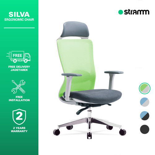 Kursi Kantor Ergonomis Stramm Silva I with Aluminium Footbase