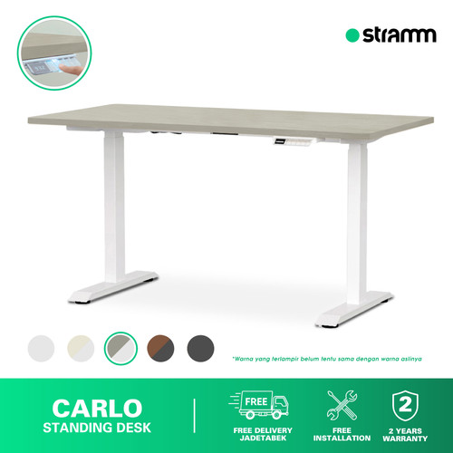 Meja Kerja Adjustable Standing Desk Stramm Carlo SF