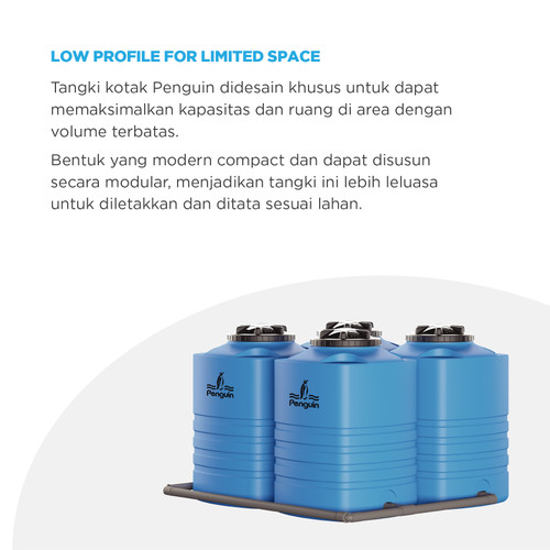 Penguin Toren Tandon Tangki Air Cubic Tank TE 55 500 Liter