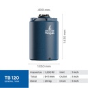 Penguin Toren Tandon Tangki Air General Tank TB 120 1200 Liter