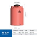 Penguin Toren Tandon Tangki Air General Tank TB 300 3000 Liter