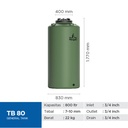 Penguin Toren Tandon Tangki Air General Tank TB 80 800 Liter