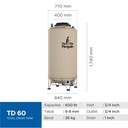 Penguin Toren Tandon Tangki Air Total Drain TD 60 600 Liter