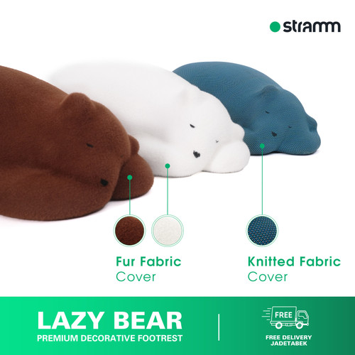 Stramm Lazy Bear Footstool | Premium Decorative Footrest