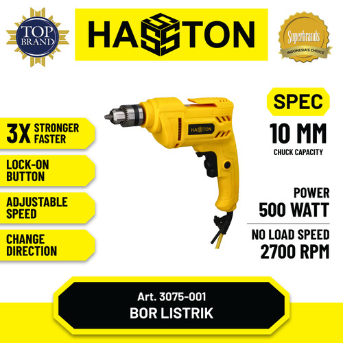 Hasston Bor Listrik 10mm / Electric Drill (3075-001)