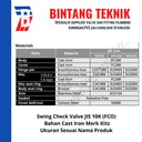 Check Valve (Kleb Tabok) 1 1/2" inch Flange JIS10K Merk Kitz