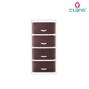 Claris 5335-4L Vestby Lemari Laci Cabinet Drawer 4 Susun Container