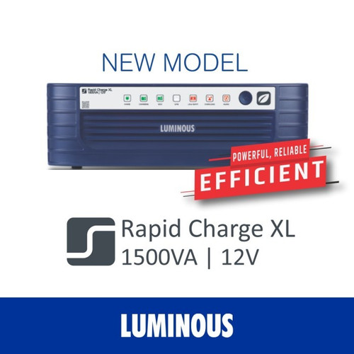 LUMINOUS paket Inverter Rapid 1500VA 12V + baterai Tubular gel 125ah