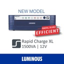 LUMINOUS paket Inverter Rapid Charge XL 1500VA 12V + baterai 100ah